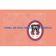 Bavlněný panel na očkovací průkaz, notýsek vel.A6  - OP5 - ZNAMENÍ