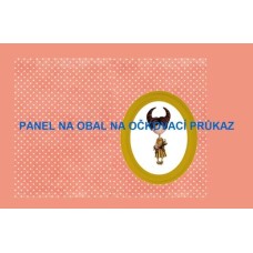 Bavlněný panel na očkovací průkaz, notýsek vel.A6  - OP11 - ZNAMENÍ
