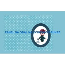 Bavlněný panel na očkovací průkaz, notýsek vel.A6  - OP13 - ZNAMENÍ