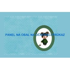 Bavlněný panel na očkovací průkaz, notýsek vel.A6  - OP14 - ZNAMENÍ
