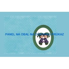 Bavlněný panel na očkovací průkaz, notýsek vel.A6  - OP17 - ZNAMENÍ