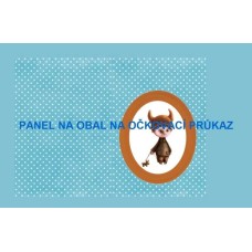 Bavlněný panel na očkovací průkaz, notýsek vel.A6  - OP23 - ZNAMENÍ