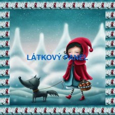 BAVLNĚNÝ PANEL  Červená karkulka 30x30 cm BSK-b75
