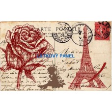 BAVLNĚNÝ PANEL 14x20 cm - vin539