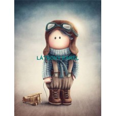 BAVLNĚNÝ PANEL  Malý pilot 18x25 cm BSK-217