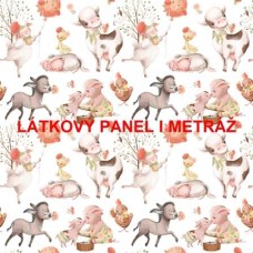 Látkový panel  či metráž - kolekce NA FARMĚ - 239-46