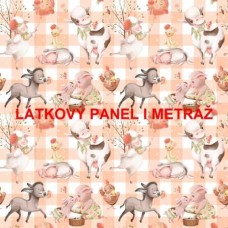 Látkový panel  či metráž - kolekce NA FARMĚ - 239-66