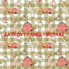 Látkový panel  či metráž - kolekce NA FARMĚ - 239-85