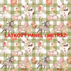 Látkový panel  či metráž - kolekce NA FARMĚ - 239-86
