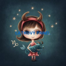 BAVLNĚNÝ PANEL Kozoroh 10x10 cm  BSK-187