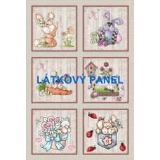 BAVLNĚNÝ PANEL - SADA větší 36x53 cm  MDVf350