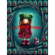 BAVLNĚNÝ PANEL 7x10 cm  BSK-c38