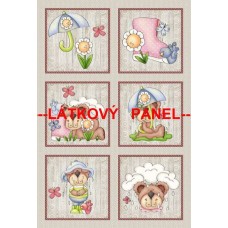 BAVLNĚNÝ PANEL - SADA 36x53 cm  MDVf5