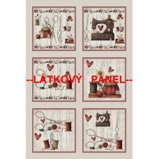 BAVLNĚNÝ PANEL - SADA 35x53 cm  MDVF55