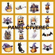 Látkový panel sada  kolekce HALLOWEEN 273-64 - sada i na pexeso