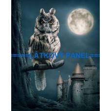 BAVLNĚNÝ PANEL sova   18x25 cm  BSK-64