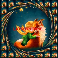 BAVLNĚNÝ PANEL  Malý princ 40x40 cm  BSK-c20