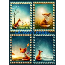 BAVLNĚNÝ PANEL Liška 25x35 cm  bsk-pex7