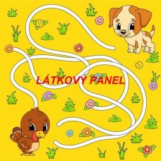 BAVLNĚNÁ LÁTKA - panel 25x25 cm  FLP376