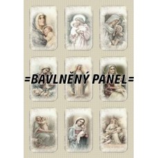 BAVLNĚNÁ LÁTKA - panel 27x35 cm  FNP413