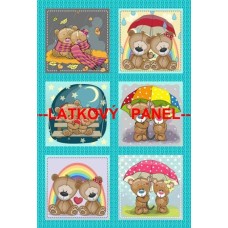 BAVLNĚNÁ LÁTKA - panel 27x40 cm  FNP417