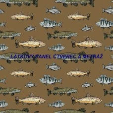 Látkový panel nebo metráž RYBAŘENÍ -  294-10