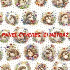 Látkový panel nebo metráž KOLEKCE JEŽEČEK 1 -  301-83