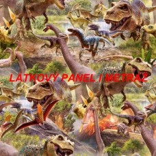 Látkový panel nebo metráž DINO -  283-6