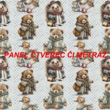 Látkový panel nebo metráž KOLEKCE PLYŠÁCI A SPOL  -  301-191