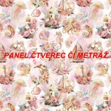 Látkový panel nebo metráž KOLEKCE NÁMOŘNICKÁ -  301-267