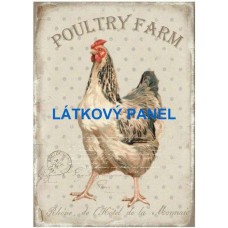 BAVLNĚNÝ PANEL  14x20 cm  far147
