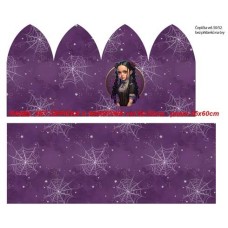 Panel set čepička+nákrčník vel,50-52/panel 45x60cm/  304-7
