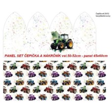 Panel set čepička+nákrčník vel,50-52/panel 45x60cm/  304-8