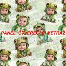 Látkový panel nebo metráž KOLEKCE ŽABÁČEK -  310-18