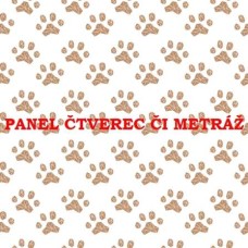 Látkový panel nebo metráž KOLEKCE BLÁZNIVÍ PEJSCI-  310-116a