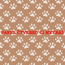 Látkový panel nebo metráž KOLEKCE BLÁZNIVÍ PEJSCI-  310-116B