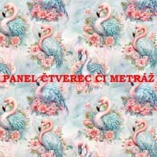 Látkový panel nebo metráž KOLEKCE PLAMEŇÁCI-  310-136