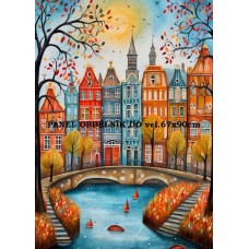 BAVLNĚNÝ PANEL Amsterdam 7x10 cm  zpf385