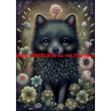BAVLNĚNÝ PANEL - 11x15 cm fan221