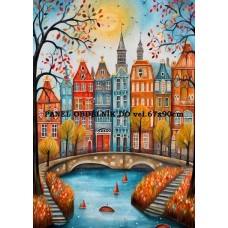 BAVLNĚNÝ PANEL Amsterdam 15x20 cm  zpf423