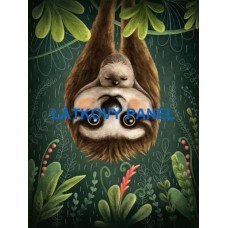 BAVLNĚNÝ PANEL Lenochod - 15x20 cm BSK-183