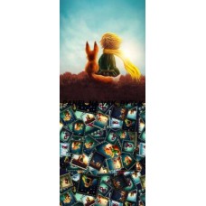 KOČÁRKOVINA  PANEL na vak Malý princ 29x70 cm pyt7