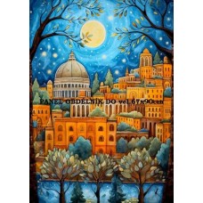 BAVLNĚNÝ PANEL ŘÍM 29x40 cm  zpf661