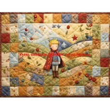 bavlněný panel Malý princ 7x10 cm  flp464