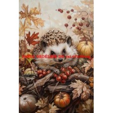 BAVLNĚNÝ PANEL ježek 10x15 cm lpz453