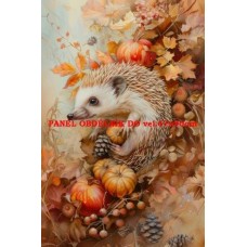 BAVLNĚNÝ PANEL ježek 10x15 cm lpz455