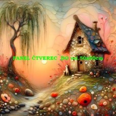 bavlněný panel 40x40 cm  flp523