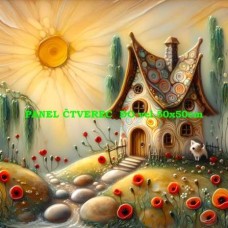 bavlněný panel 40x40 cm  flp524