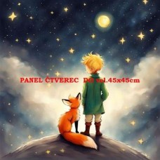 BAVLNĚNÝ PANEL Malý princ 40x40 cm df830