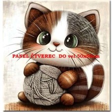bavlněný panel 10x10 cm  flp573